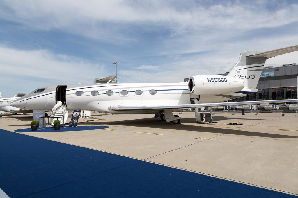Gulfstream G500 na lotnisku