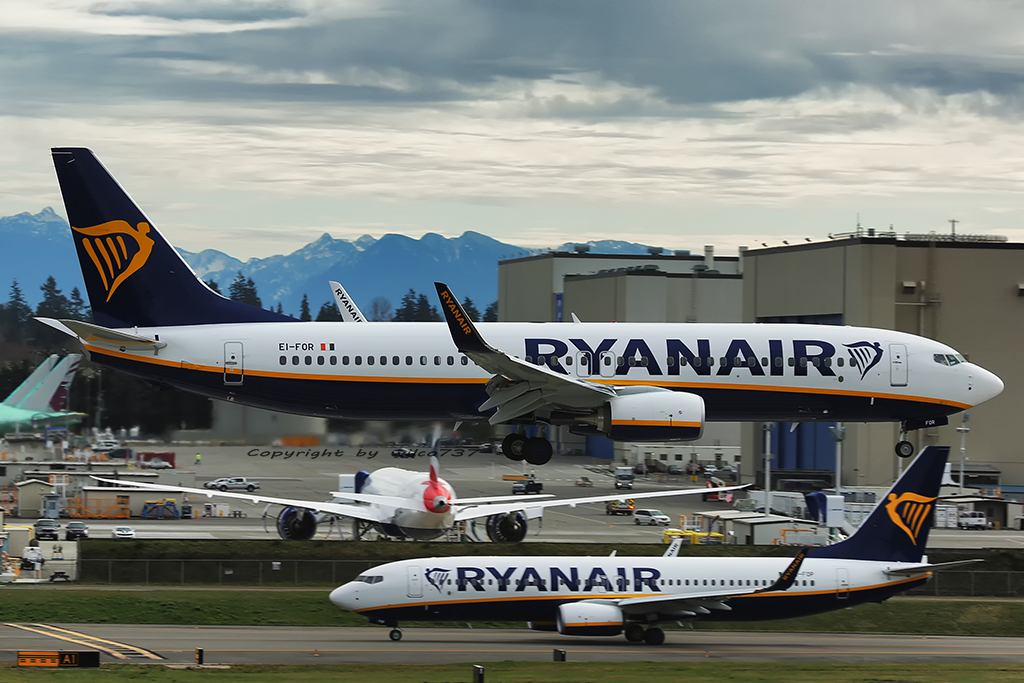 Samoloty Ryainair Boeing 737