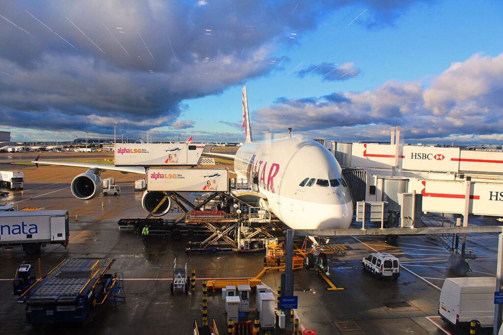Boarding do A380-800